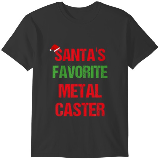 Metal Caster Funny Pajama Christmas Gift T-shirt
