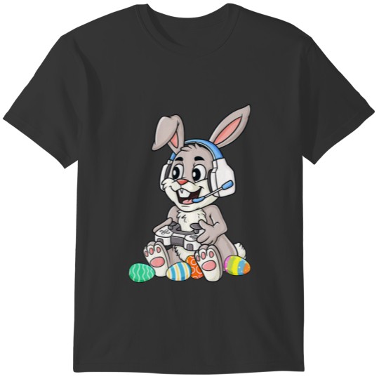 Easter Bunny Gamer Gaming Toddler Funny Eggs T-shirt