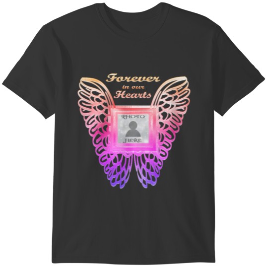 Memorial | Add Photo Butterfly Wings T-shirt