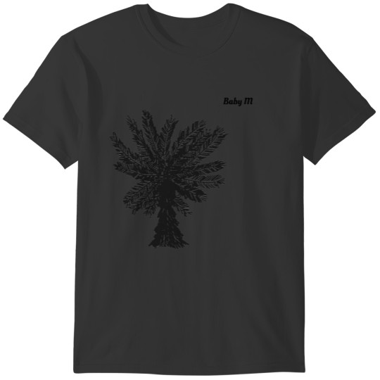 Personalized Black And Grey Palm Tree T-shirt