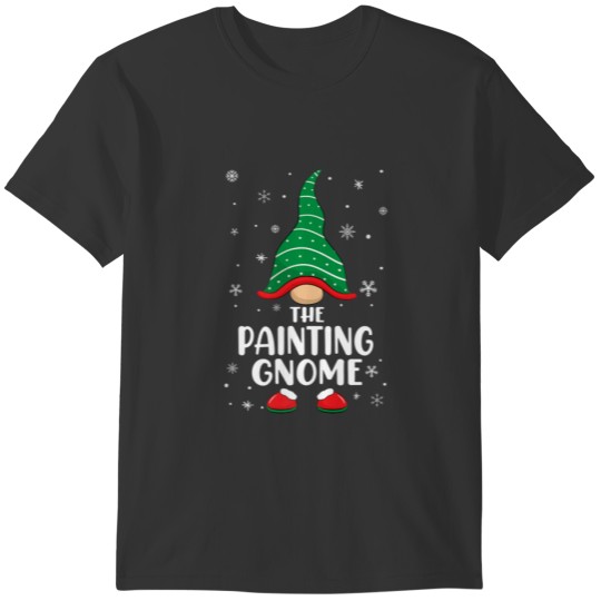 Painting Gnome Matching Family Christmas Pajamas C T-shirt