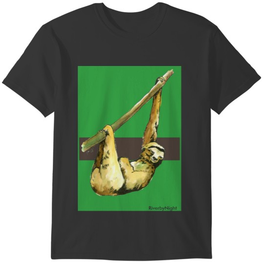 Stanley the Sloth -green T-shirt
