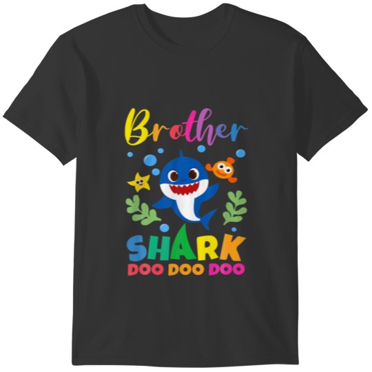 Brother Shark Gift Cute Baby Shark Family Matching T-shirt