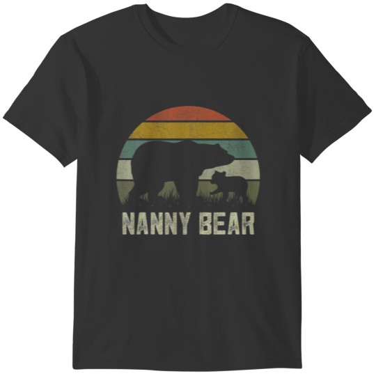 Funny Mothers Day Grandma S, Cub Kids Nanny Bear T-shirt