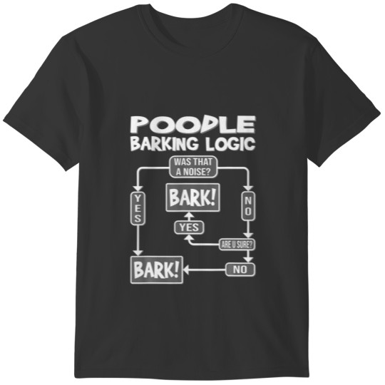 Dog Barking Logic, Funny Dog Gift Idea, Funny Pood T-shirt