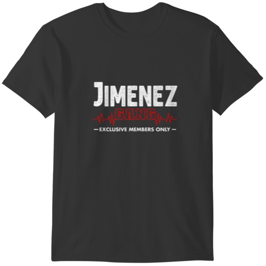 Jimenez Last Name Lifetime Member Jimenez Family M T-shirt