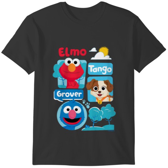 Sesame Street | Elmo, Tango, & Grover Park Graphic T-shirt