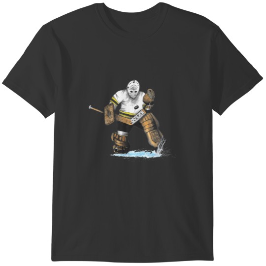 Ice Hockey Old School Goalie Great Save Vintage Ma T-shirt