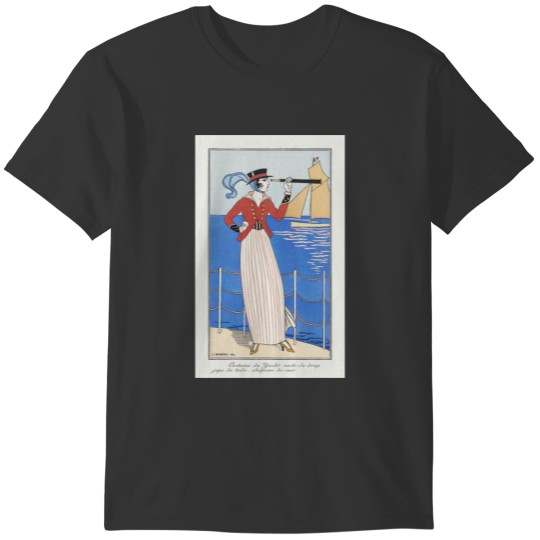 Fine Art Costume by Yacht No.164 by Barbier T-shirt