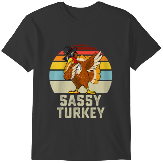 Sassy Turkey Matching Family Thanksgiving Group Fu T-shirt