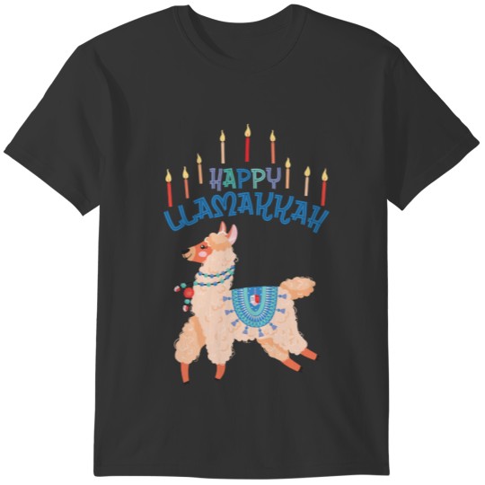 Happy Llamakkah Hanukkah Menorah Sweat T-shirt