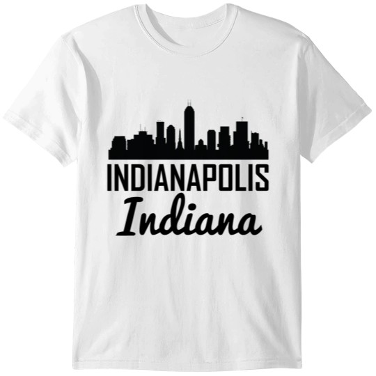 Discover Indianapolis Indiana Skyline T-shirt