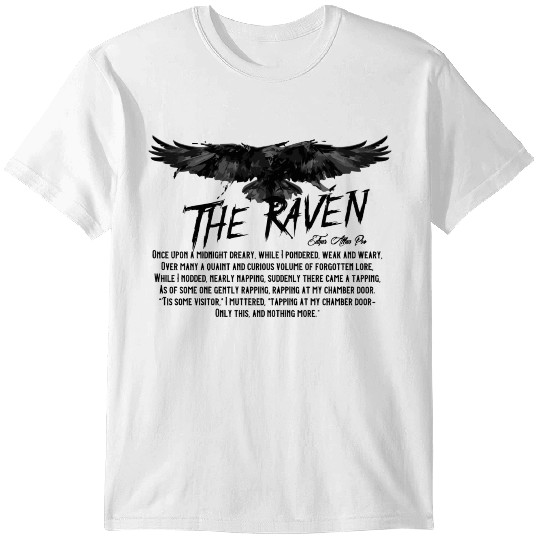 The Raven Edgar Allan Poe Fan Art T-Shirts And Gif T-shirt