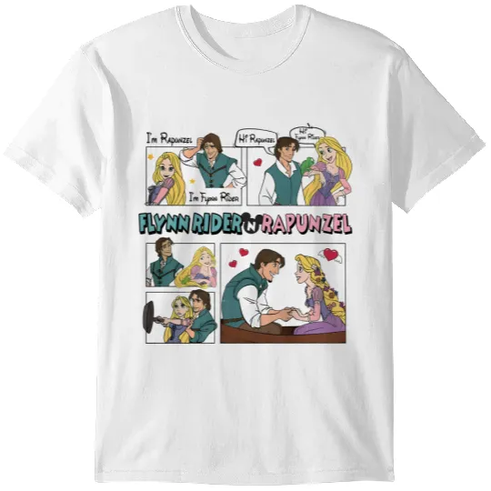Tangled Couple T Shirts, Rapunzel And Flynn Rider Couple T Shirts, Disney Valentines T Shirts