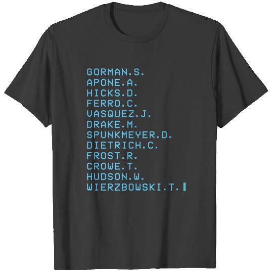 Discover Aliens Movie - Colonial Marines Death Order T-Shirts
