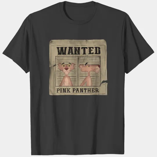 The Pink Panther Wanted Poster T-Shirt T-Shirts