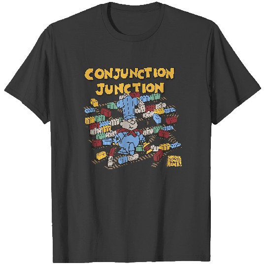 Schoolhouse Rock Conjunction Junction Conductor T-Shirt T-Shirts
