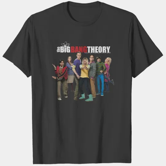 The Big Bang Theory Group Shot Logo T-Shirt T-Shirts