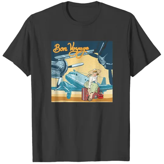 Bon Voyage T-Shirt for Frequent Airplane Flyers T-Shirts