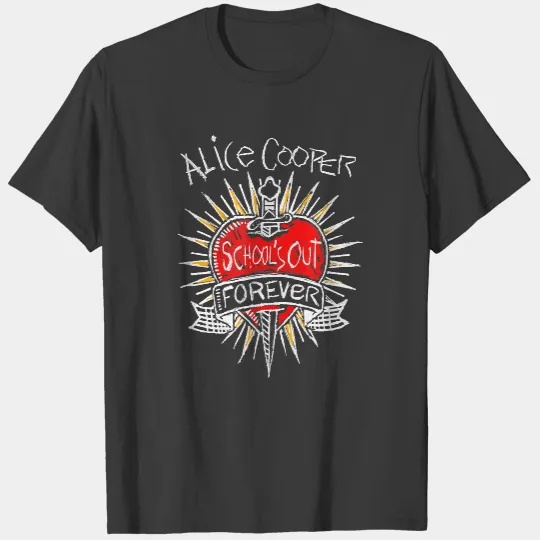 Alice Cooper - Vintage School's Out Forever T-Shirt T-Shirts