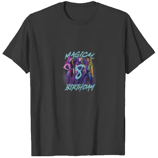 Disney Descendants 3 Magical 8th Birthday Group Poster Premium T-Shirts