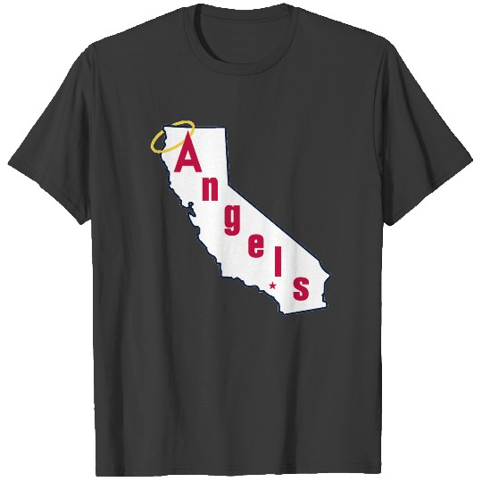 Throwback California Angels Baseball Logo T-Shirts