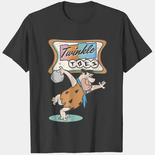 The Flintstones Twinkle Toes Fred Flintstone Bowling Alley T-Shirt T-Shirts