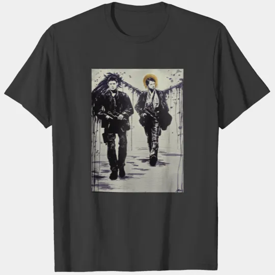 Dean and Castiel Hunting Fanart T-Shirts
