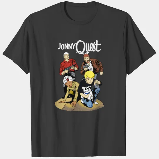 60s Jonny Quest Tribute with Main Characters T-Shirts