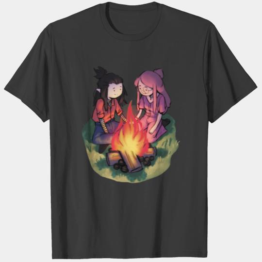Marceline and Princess Bubblegum sitting T-Shirts