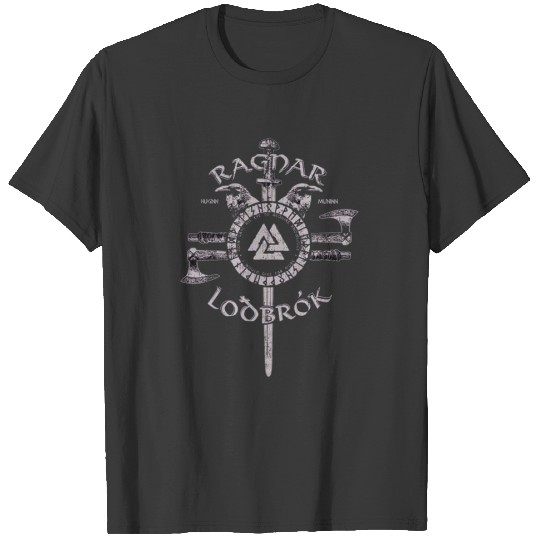 Discover King Ragnar Lodbrok Viking Logo T-Shirts