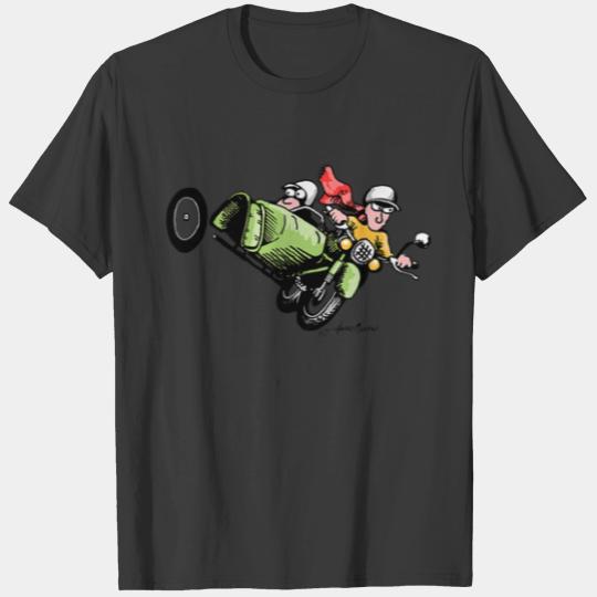 Discover Motorcycle Sidecar Cartoon T-Shirts