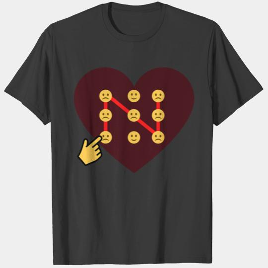 Funny emoji Heart sad face emoji gift T-Shirts