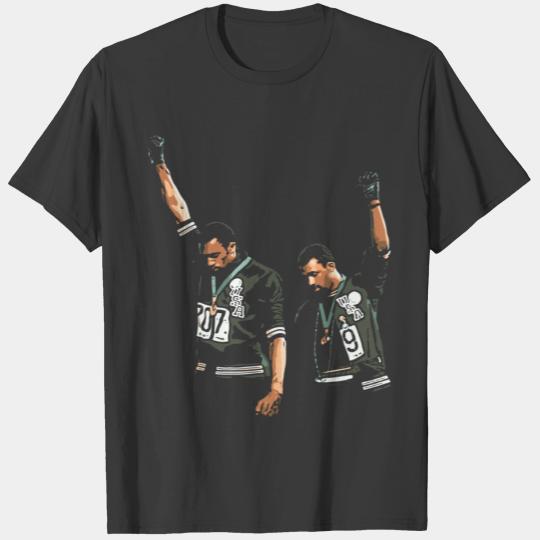 1968 Olympics Black Power Salute Illustration T-Shirts