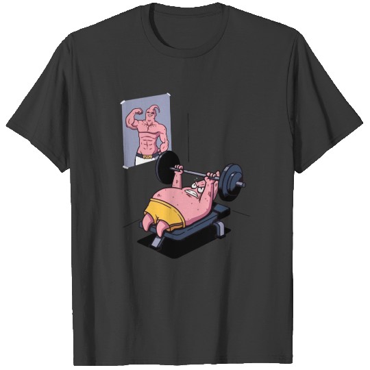 Majin Buu vs Patrick - Funny Motivational Gym T-Shirts