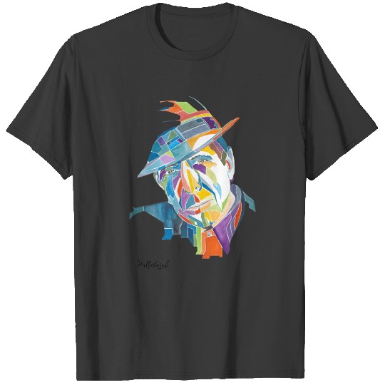 Leonard Cohen tipping his hat T-Shirts