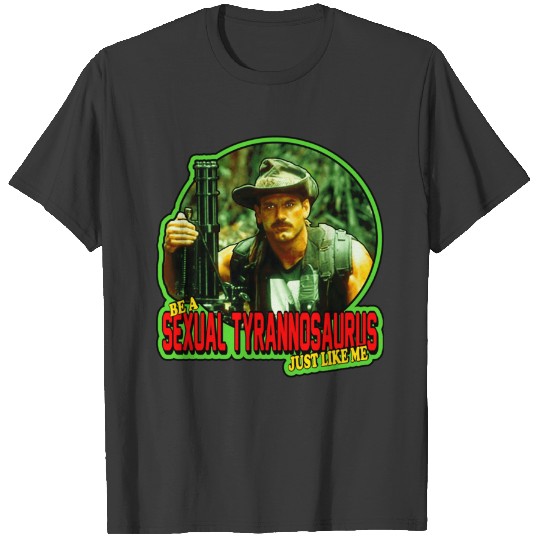 Discover 80'S Blain Cooper Sexual Tyrannosaurus Sticker T-Shirts