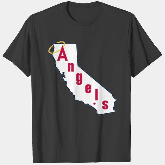 Throwback California Angels Baseball Logo T-Shirts