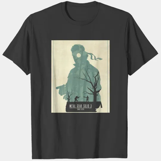Metal Gear Solid 3 _quot_Snake Eater_quot_ Minimalist Art Graphic T-Shirts