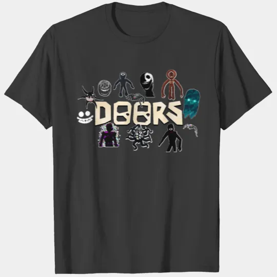 Christmas gift Roblox Doors Videogame Monsters T-Shirts
