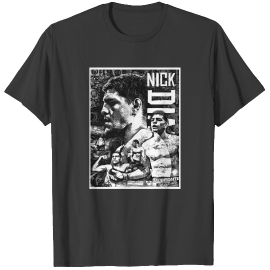 Nick Diaz Black and White Drawingfunny T-Shirts