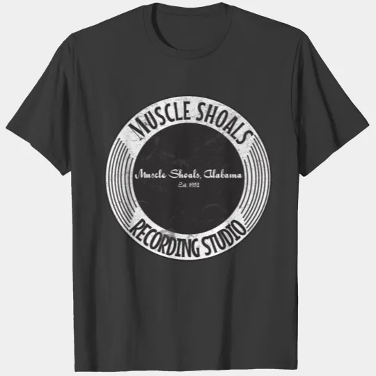 Muscle Shoals Recording Studio 50s Logo Official Fitted T-Shirts