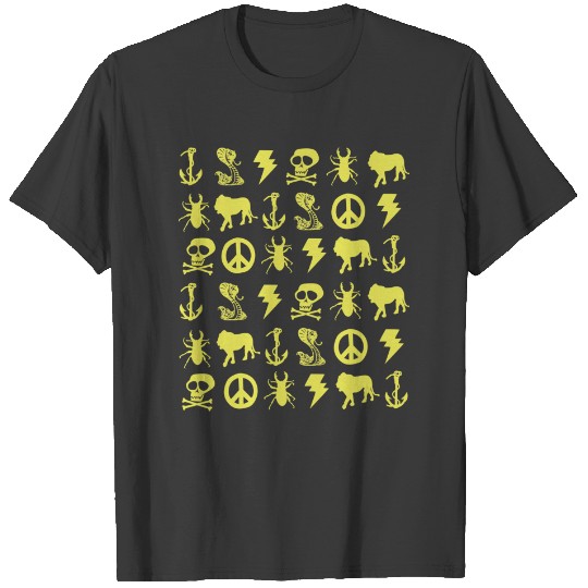 Jesse Pinkman Yellow Icons T-Shirts