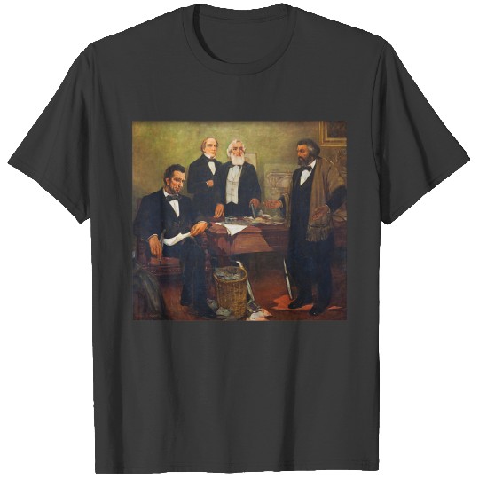 Vintage Art Abraham Lincoln Frederick Douglass Juneteenth T-Shirts