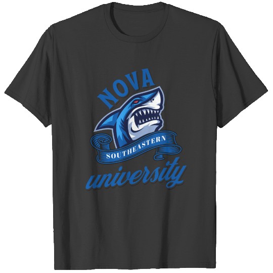 Discover Nova Southeastern University blue shark NSU T-Shirts