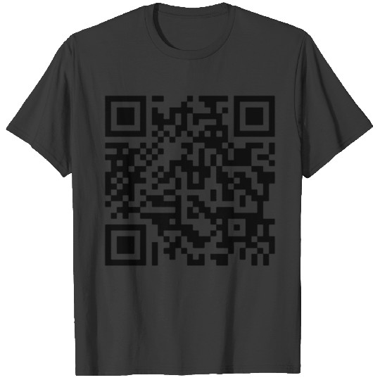 Discover Never Gonna Give You Up QR Code T-Shirts