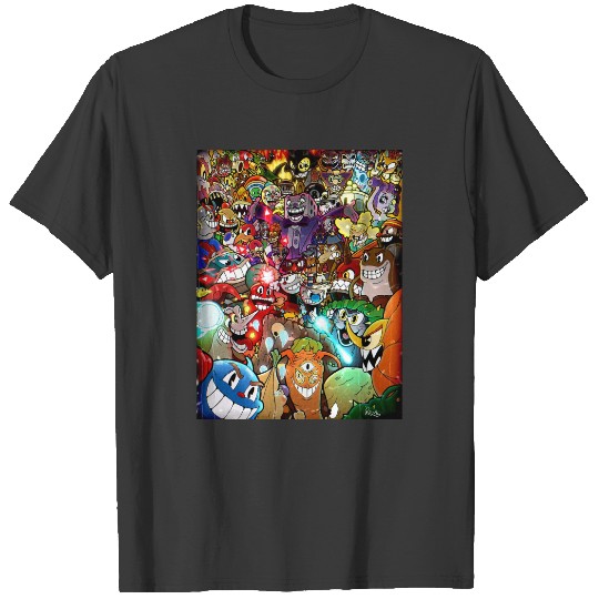 Cuphead  Filter  Color T-Shirts