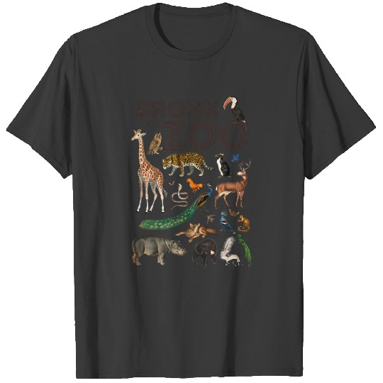 Discover Bronx Zoo Collage T-Shirts