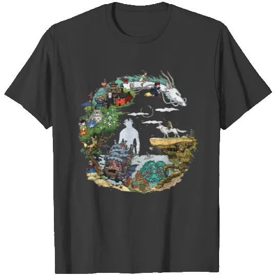 Studio Ghibli Art , Miyazaki  Combo T-Shirts