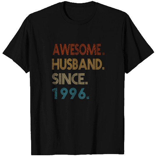 25th Wedding Anniversary Gift - Awesome Husband Since 1996 T-Shirt